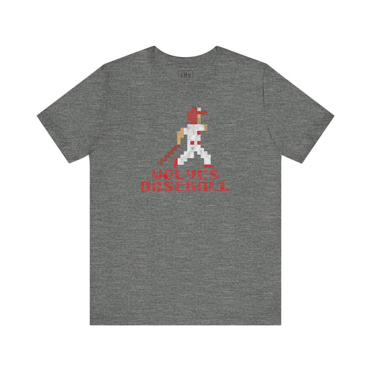 8 Bit Baseball Wolves Tee