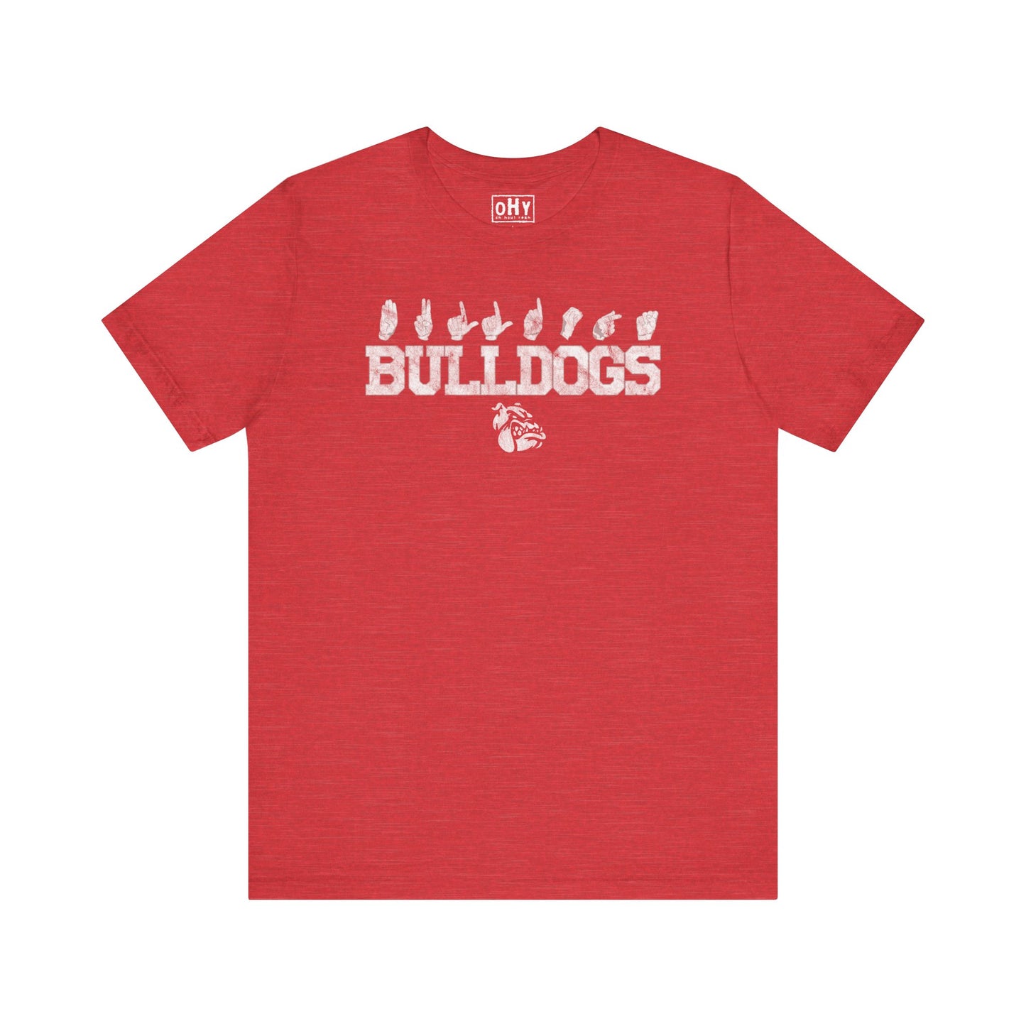 Spirit Fingers Bulldogs Bella Tee