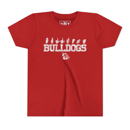 Spirit Fingers Bulldogs Youth Tee