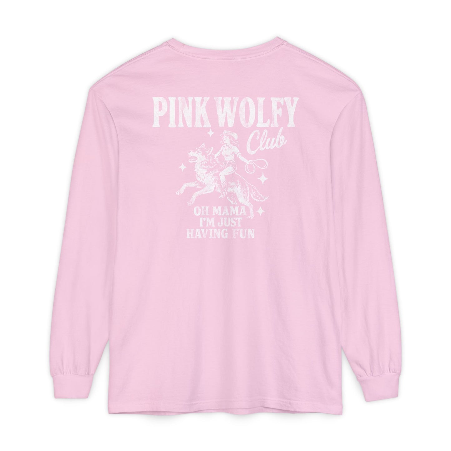 Pink Wolfy Club LS Comfort Tee