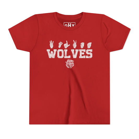 Spirit Fingers Wolves Youth Tee