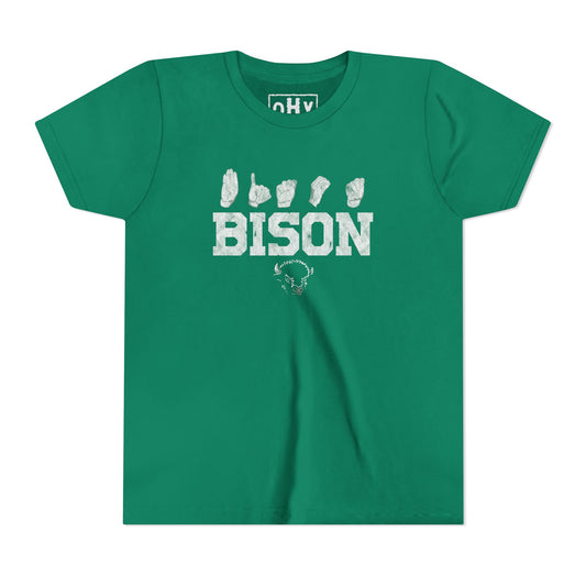 Spirit Fingers Bison Youth Tee