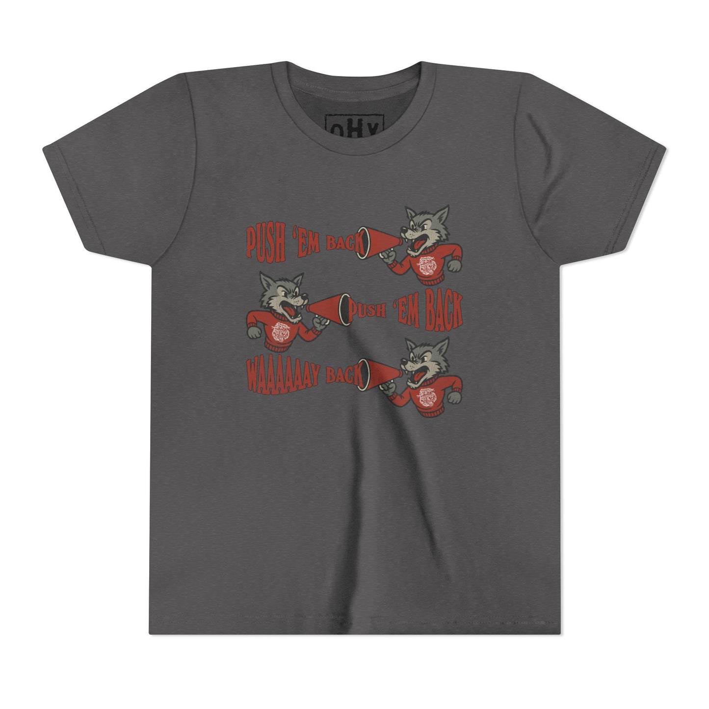 Push 'Em Back Youth Bella Tee