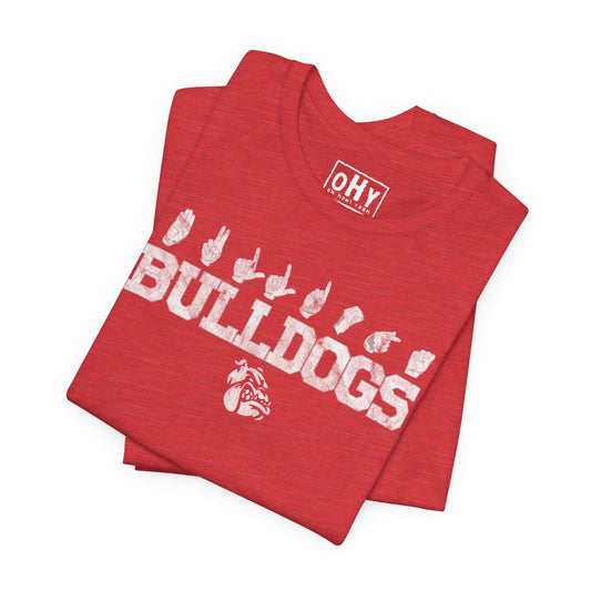 Spirit Fingers Bulldogs Bella Tee