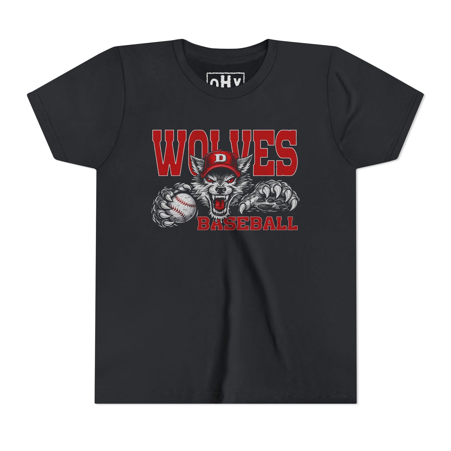 Wolves Baseball Youth Bella Tee