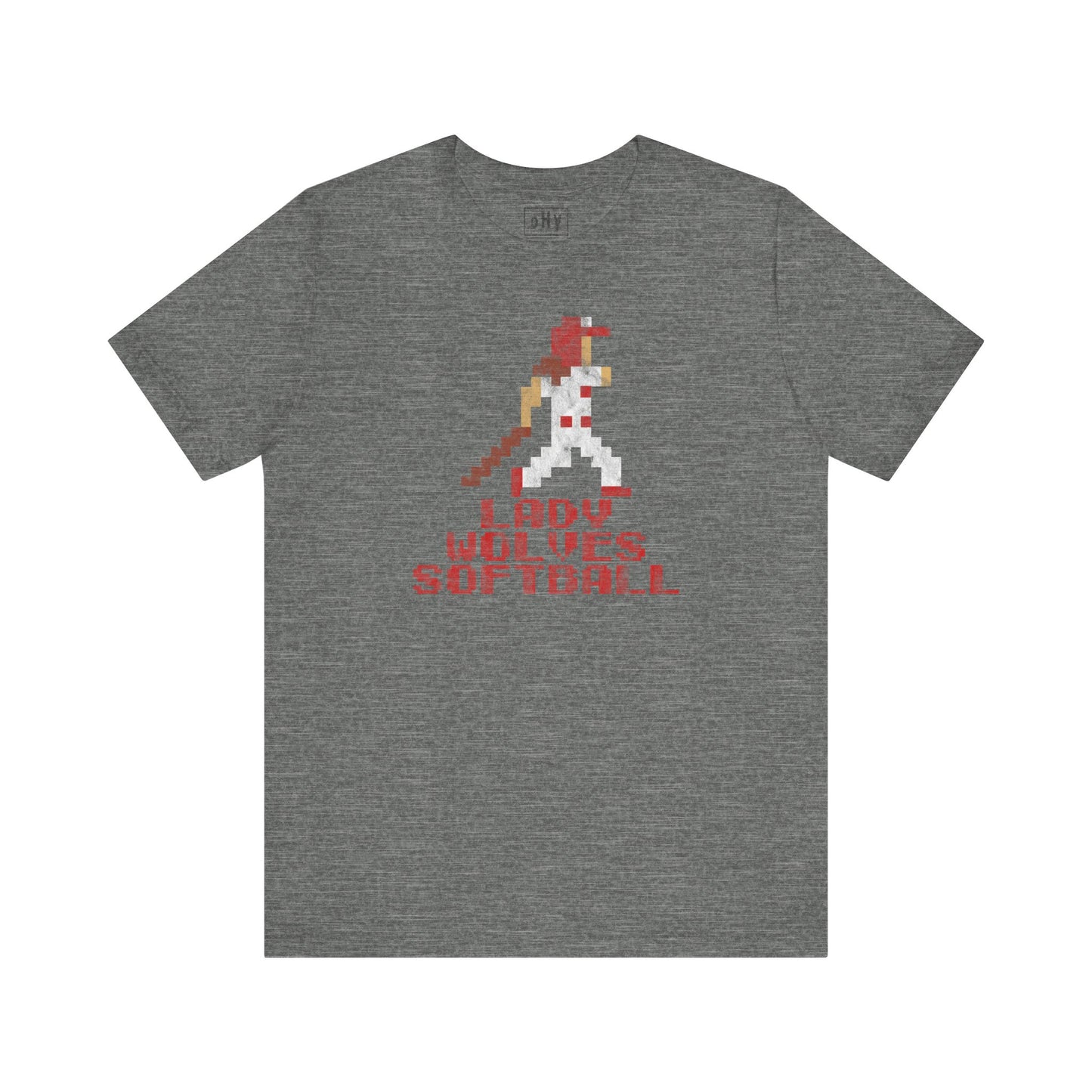 8 Bit Softball Lady Wolves Tee