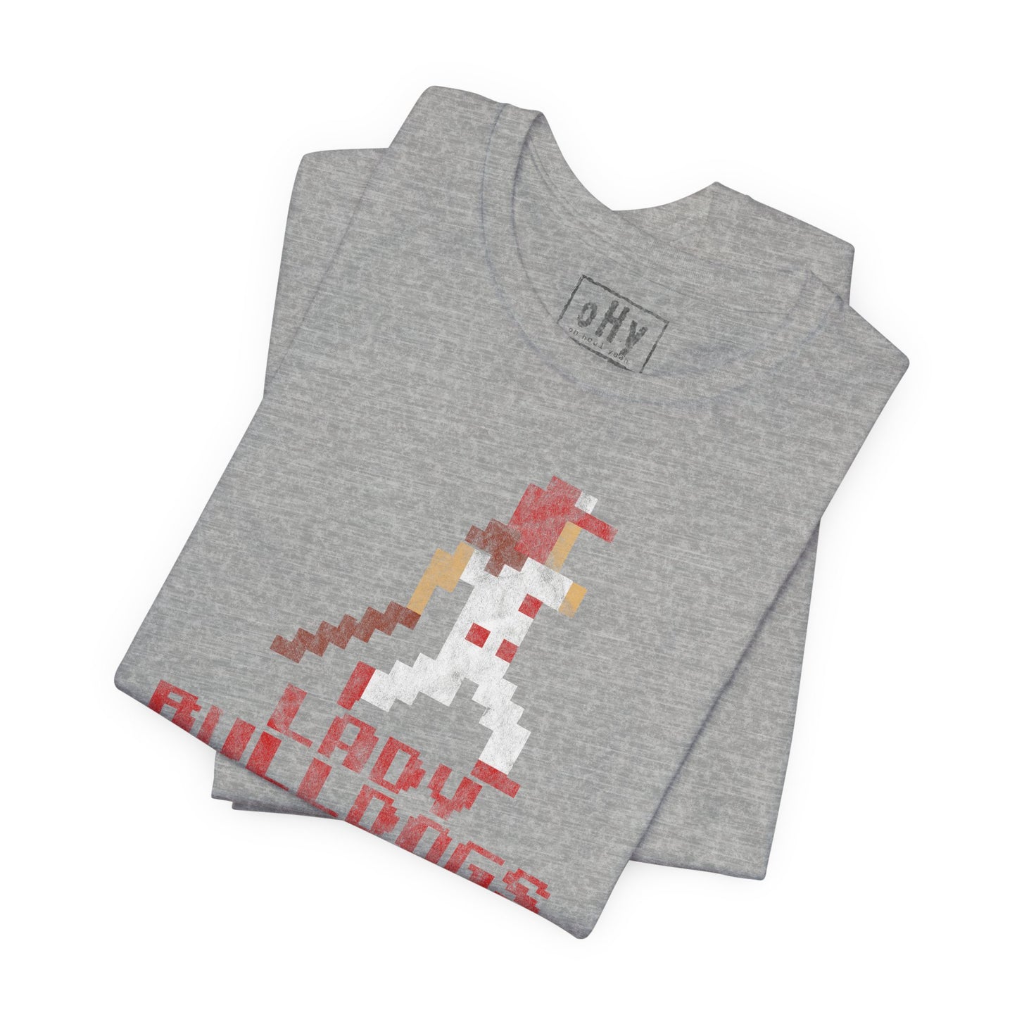8 Bit Softball Lady Bulldog Tee