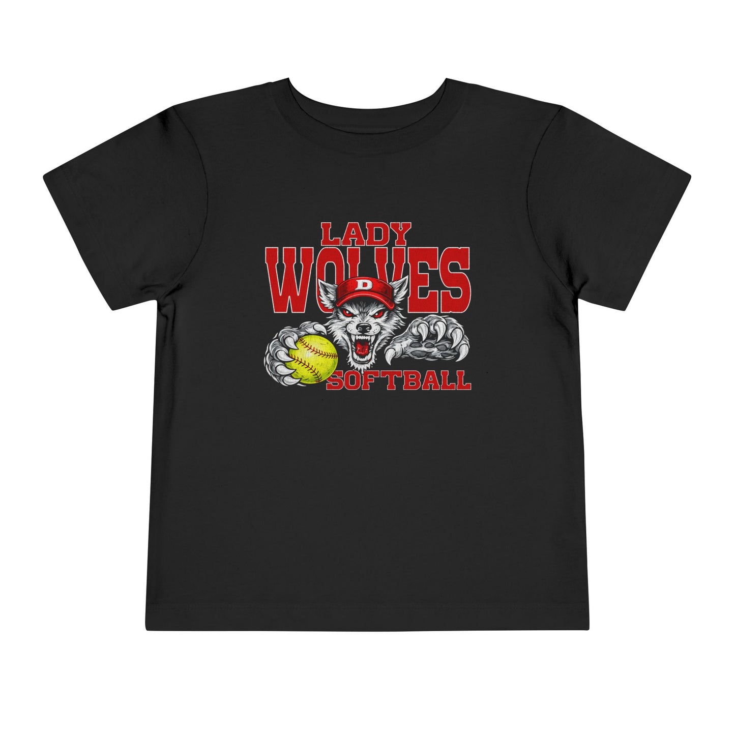Lady Wolves Softball Toddler Tee