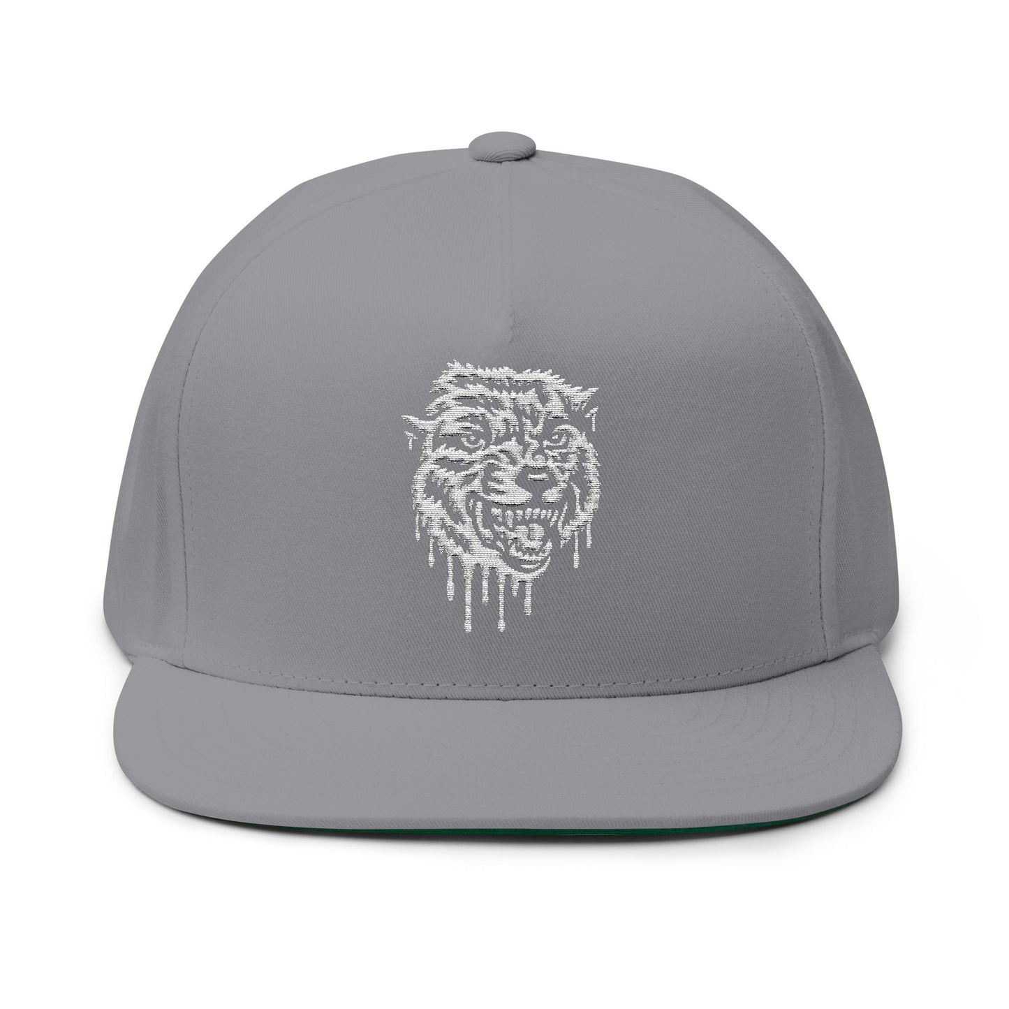 Drippy Wolf Flat Bill Cap
