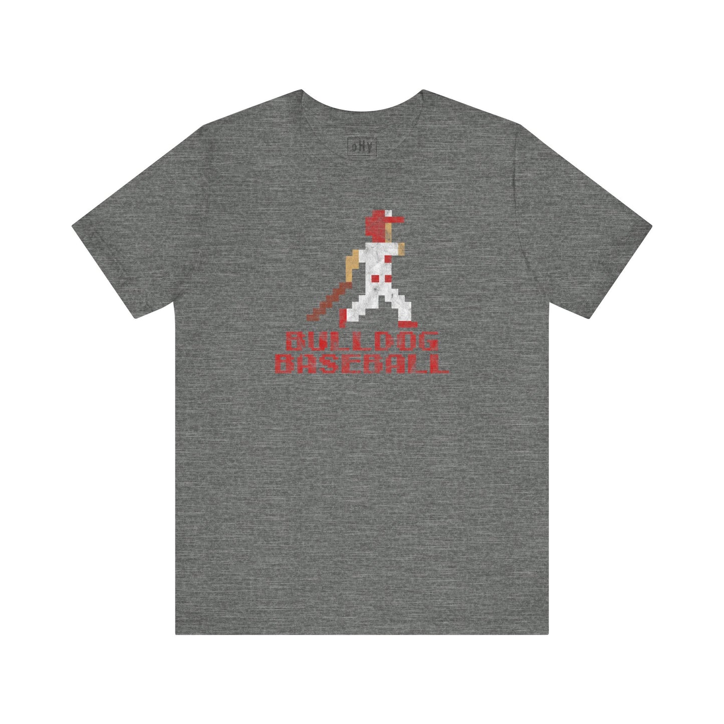8 Bit Baseball Bulldog Tee