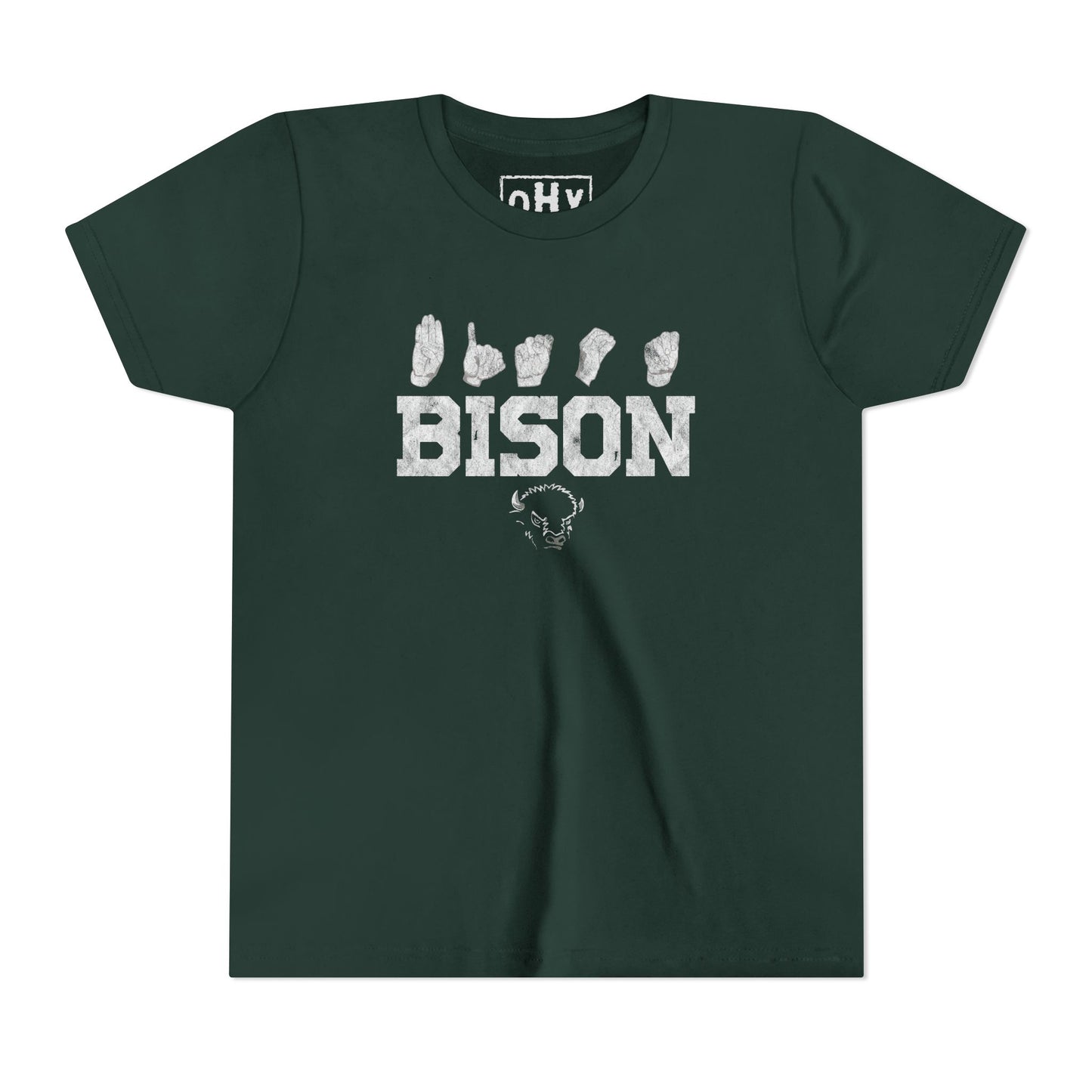 Spirit Fingers Bison Youth Tee
