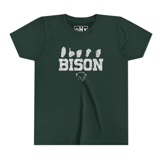Spirit Fingers Bison Youth Tee
