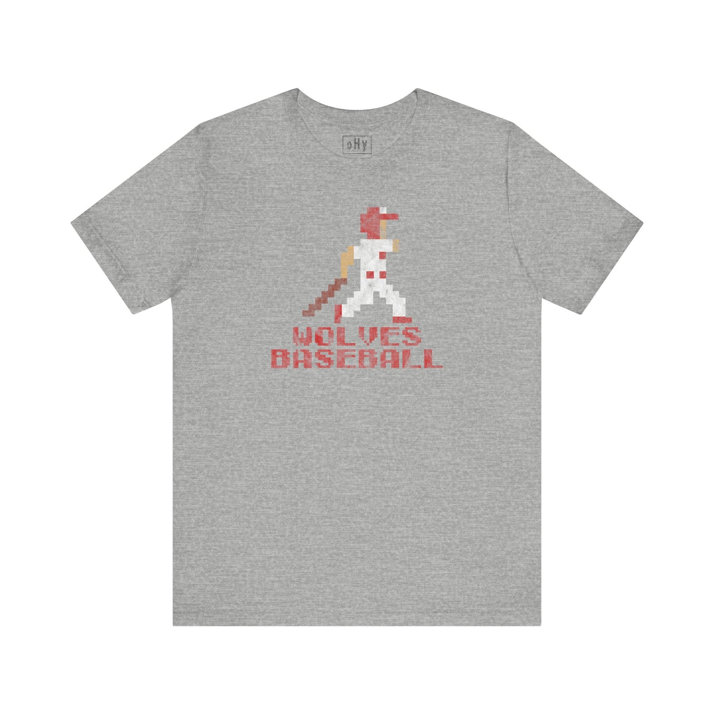 8 Bit Baseball Wolves Tee