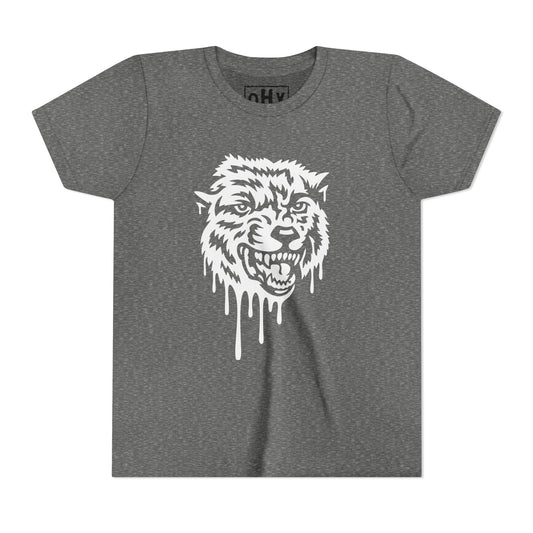 Drippy Wolf Youth Bella Tee