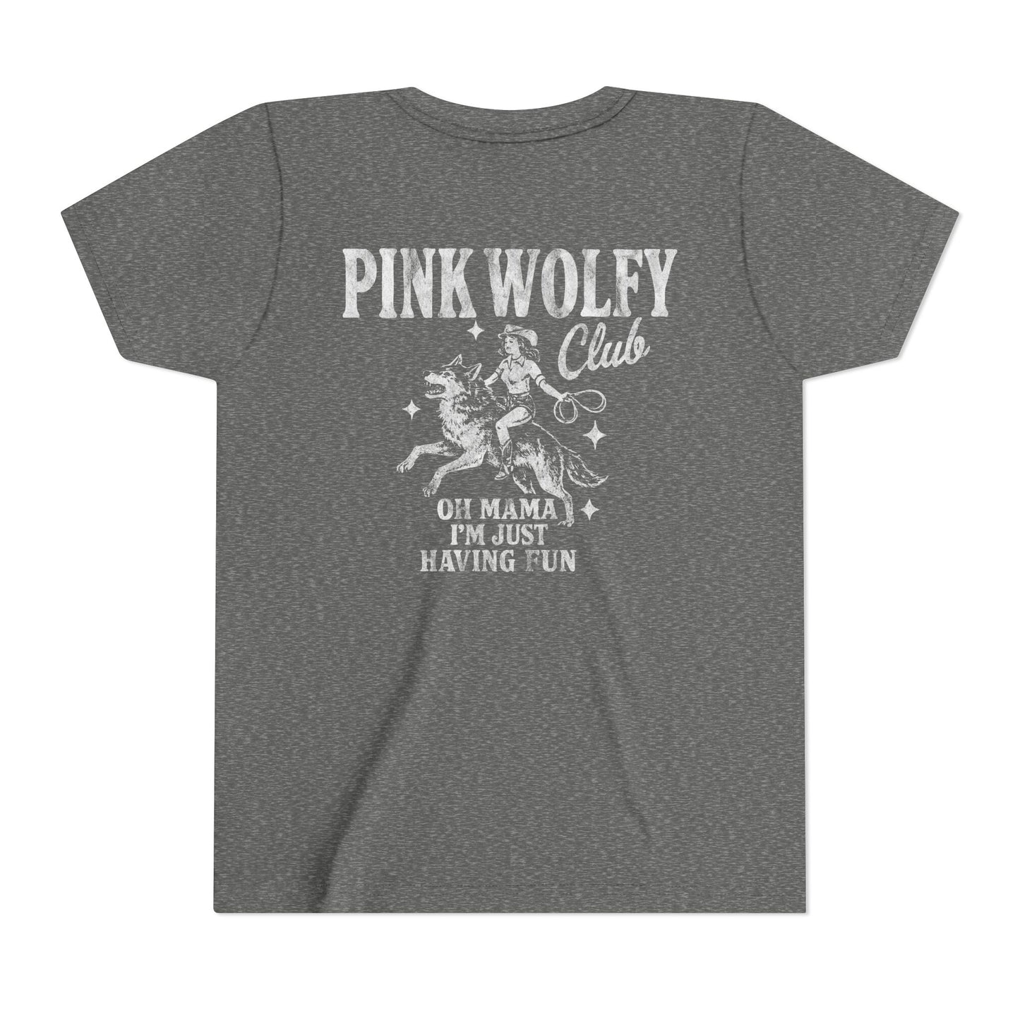 Pink Wolfy Club Youth Tee