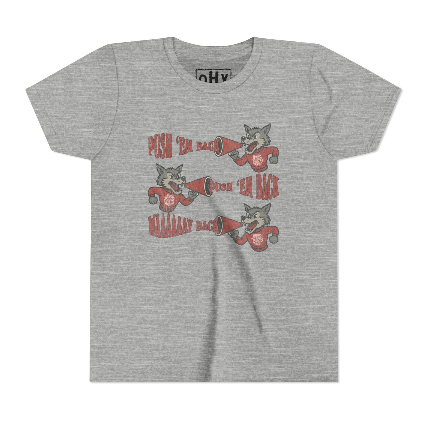 Push 'Em Back Youth Bella Tee