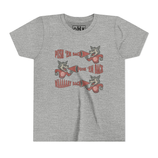 Push 'Em Back Youth Bella Tee