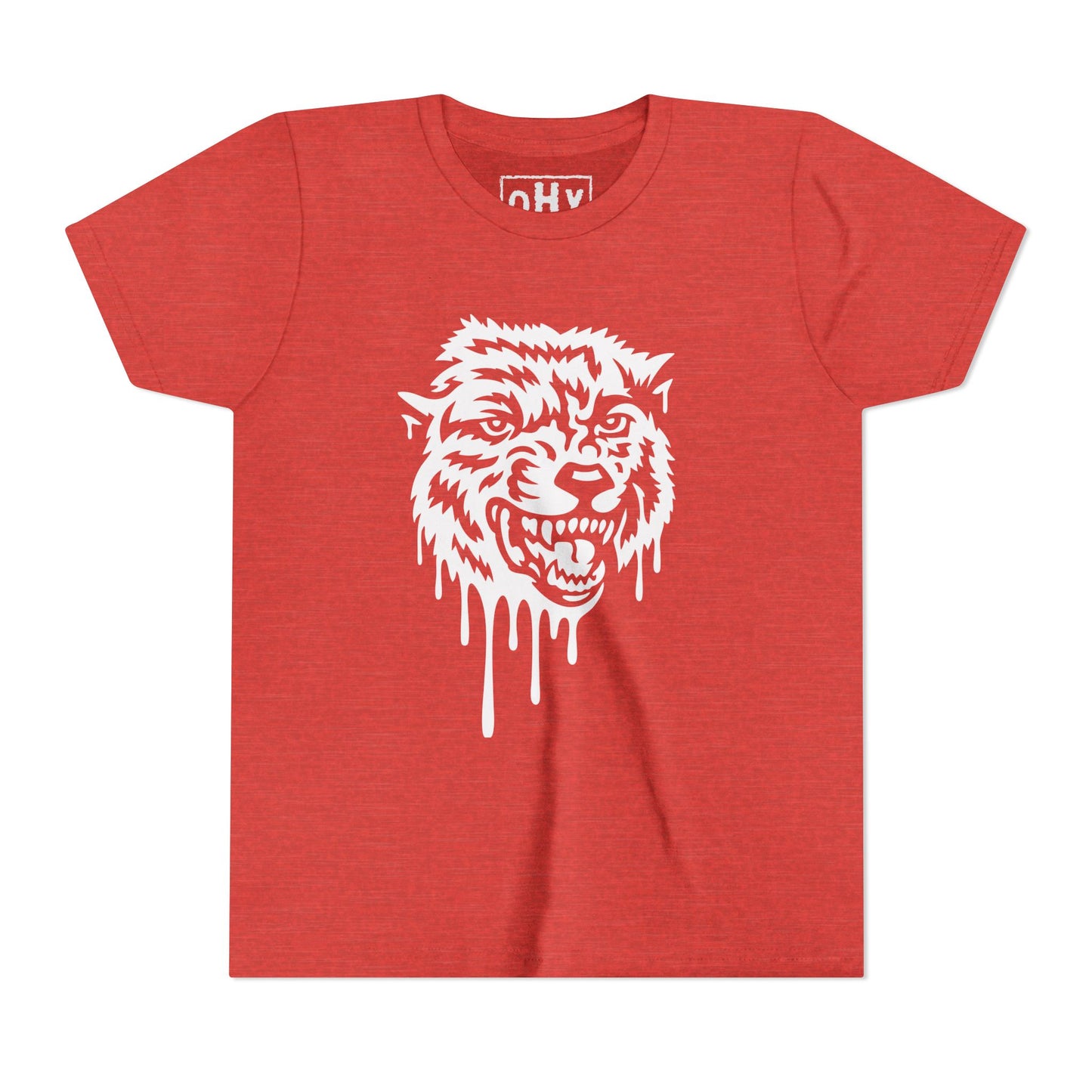 Drippy Wolf Youth Bella Tee