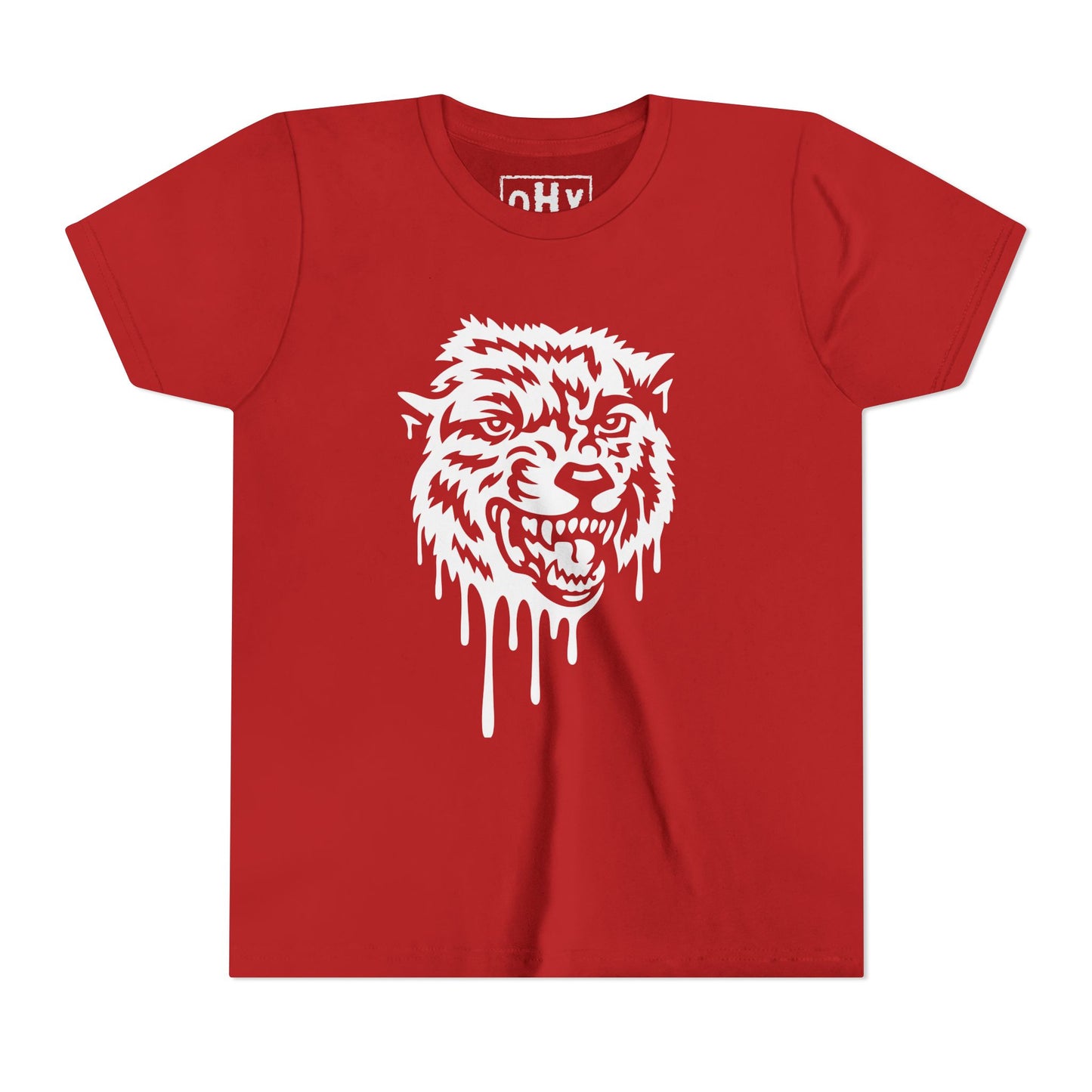 Drippy Wolf Youth Bella Tee