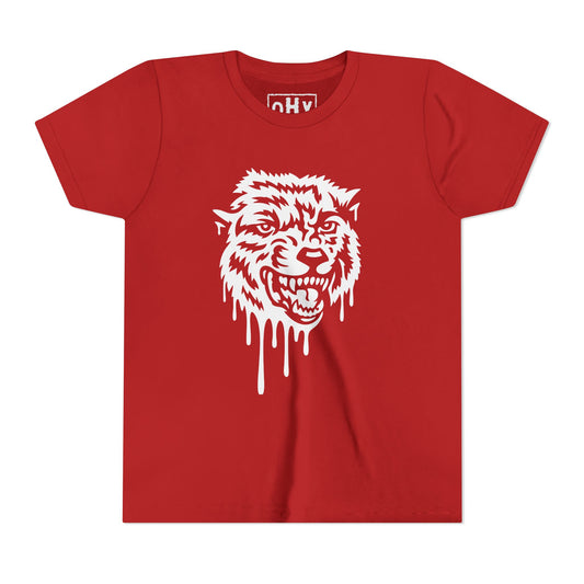 Drippy Wolf Youth Bella Tee
