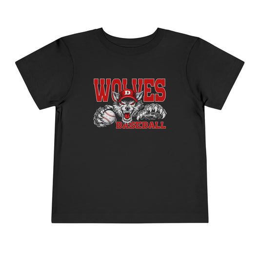 Wolves Baseball Toddler Tee
