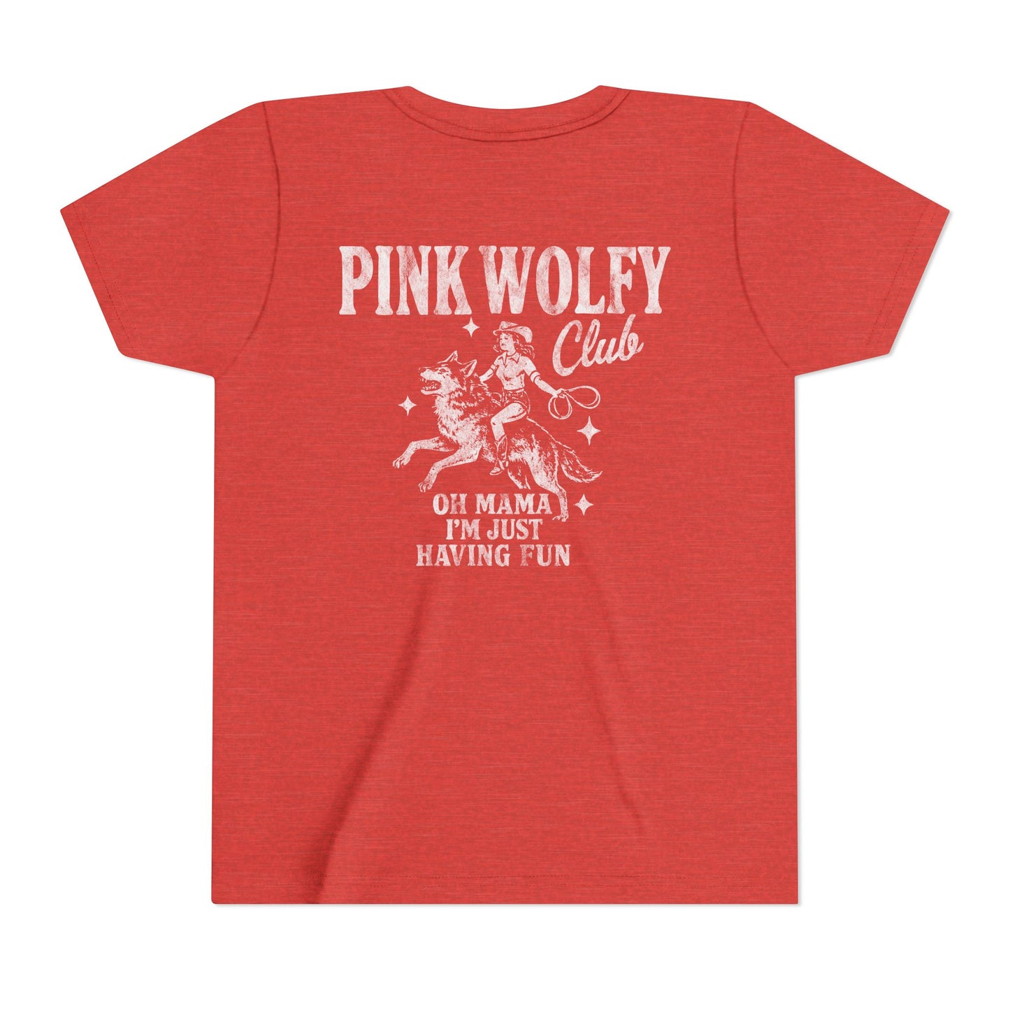 Pink Wolfy Club Youth Tee