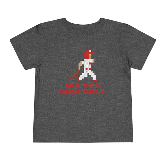 8 Bit Lady Wolves Softball Toddler Tee